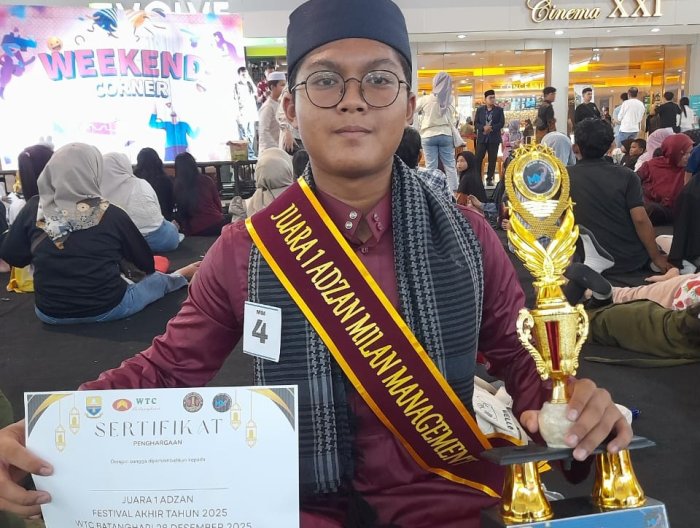 Gema Adzan Antar Ahmad Wafi Fadhil Raih Juara 1 Se-Kota Jambi