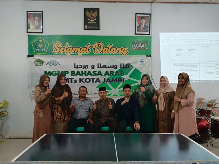 MGMP Bahasa Arab Kota Jambi Gelar Pertemuan di MTsN 2 Kota Jambi