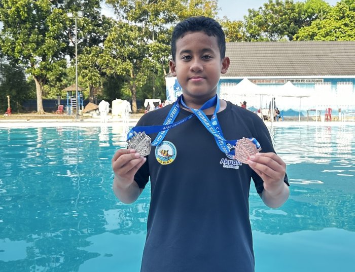 Muhammad Hafiz Nazura Cetak 2 Prestasi dalam Ajang Fun Swimming