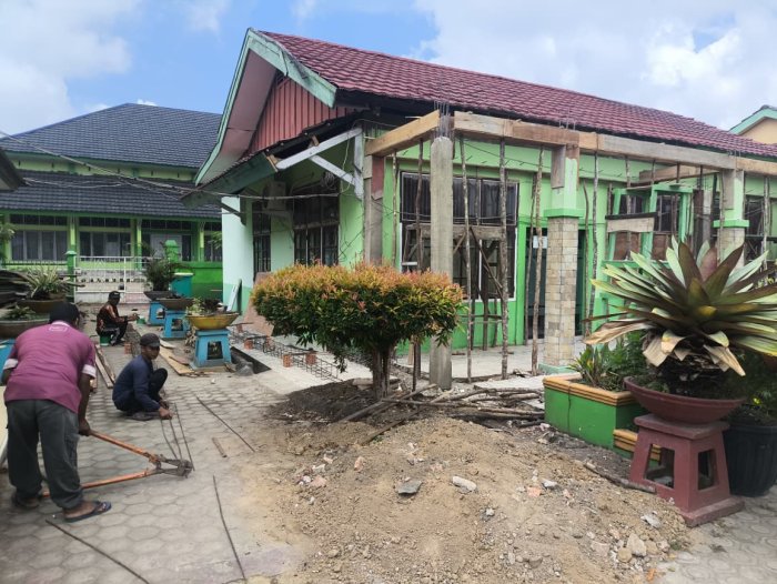 Pembangunan PTSP MTsN 2 Kota Jambi Capai Tahap Mal Tiang: Fondasi Pelayanan Masa Depan