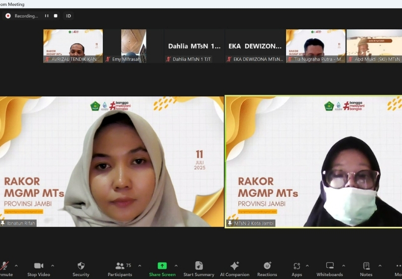 Dari Zoom ke Aksi Nyata: Guru MTs Siap Tingkatkan Kompetensi dan Integritas
