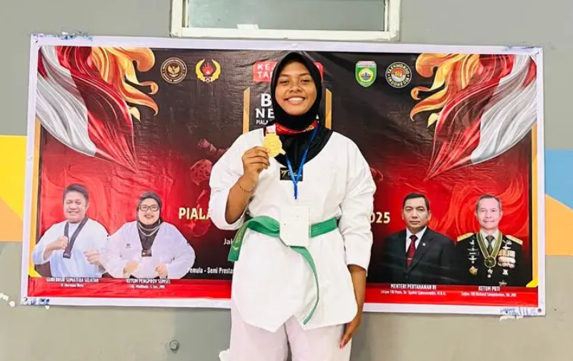 Annisa Tiandanu, Siswa MTsN 2 Kota Jambi Raih Emas di Kejuaraan Taekwondo Bela Negara Piala Menteri Pertahanan RI