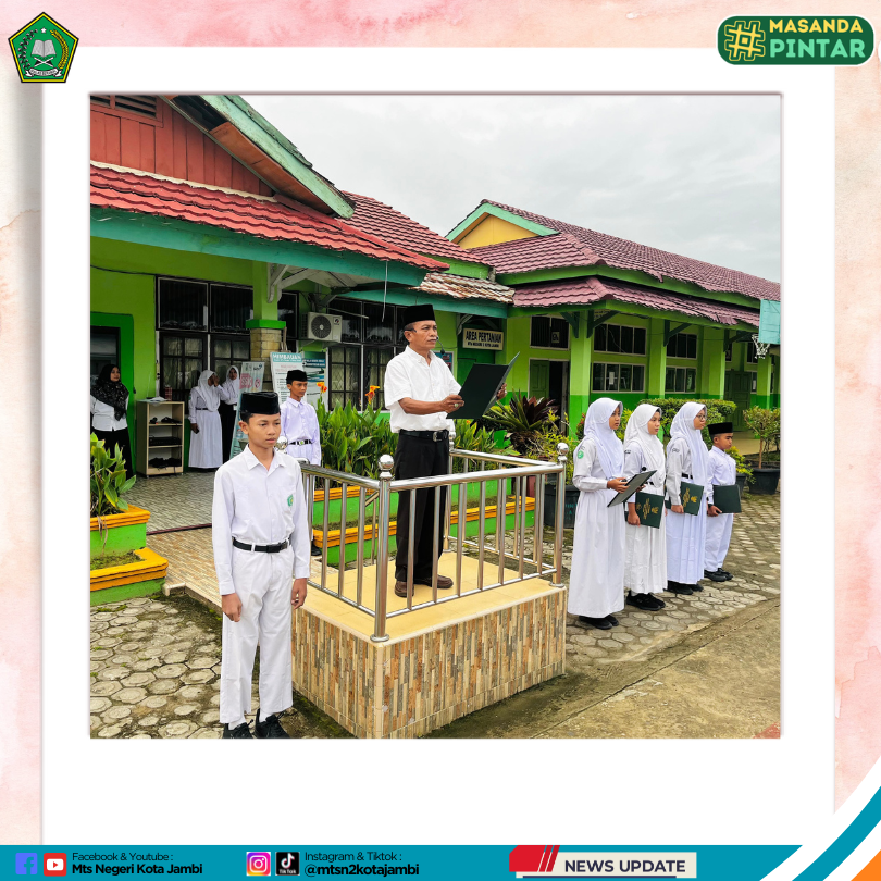 Pentingnya Kedisiplinan, Pesan Utama Upacara di MTsN 2 Kota Jambi