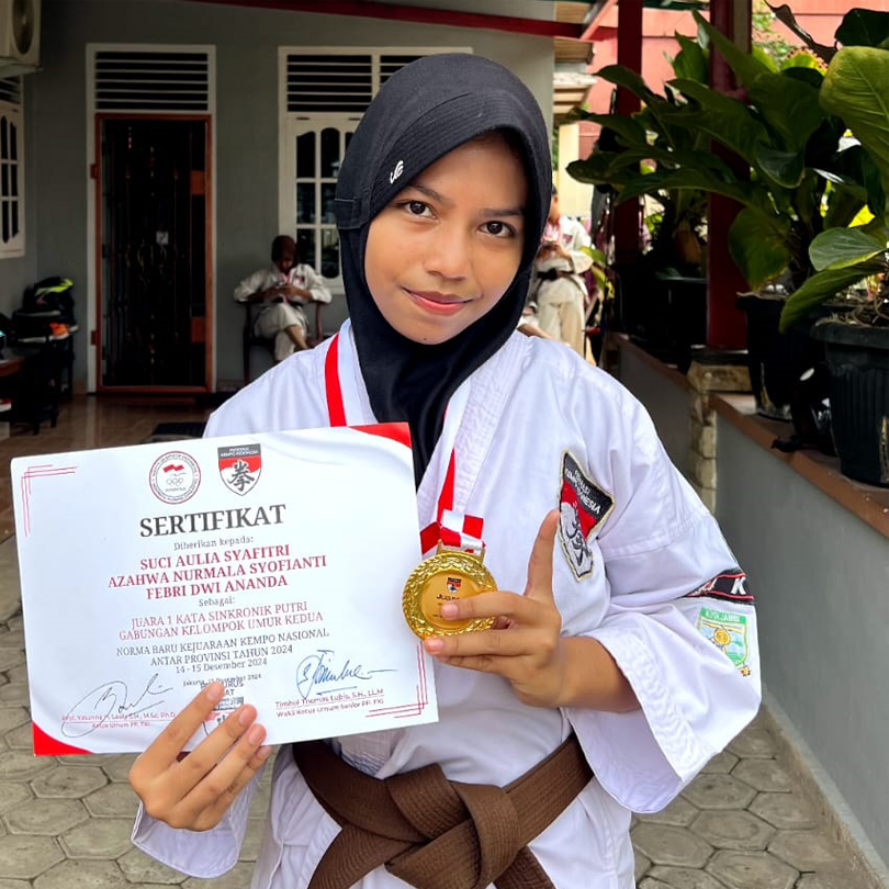 Azahwa Nurmala Syofianti, Sang Juara Kempo yang Siap Cetak Sejarah Baru